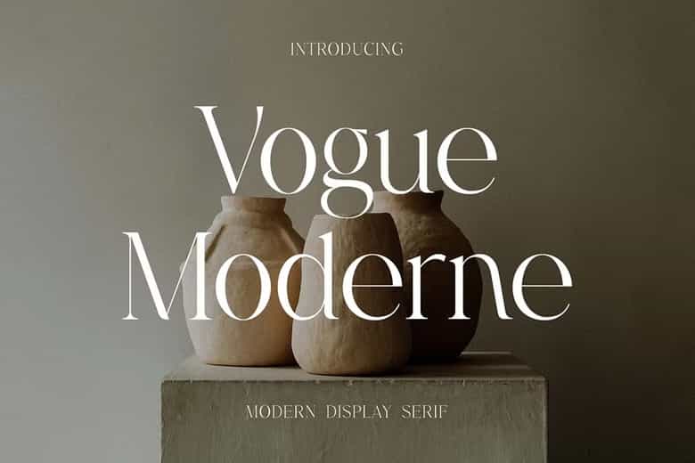 Vogue Moderne Font Image 1