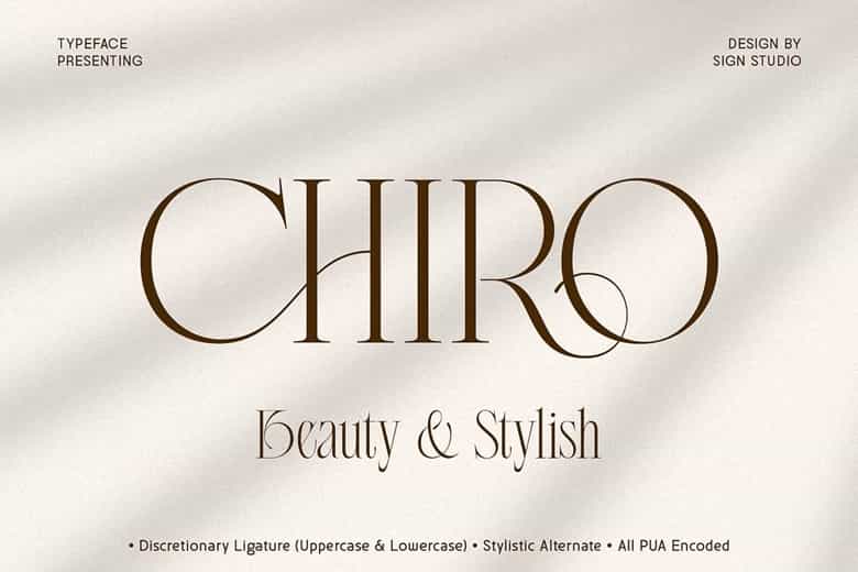Chiro Font Image 1