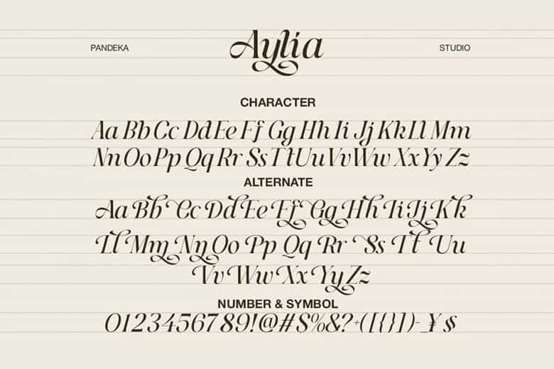 Aylia Font Image 141