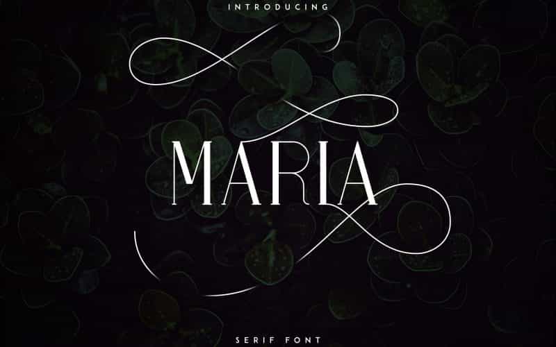 Maria Serif Font Image 1