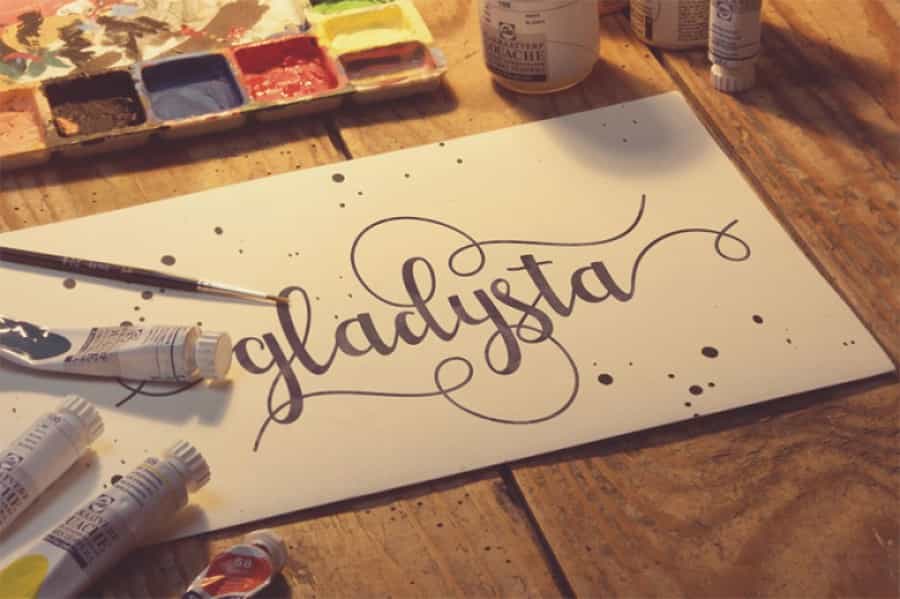 Gladysta Script Font Free Image 3