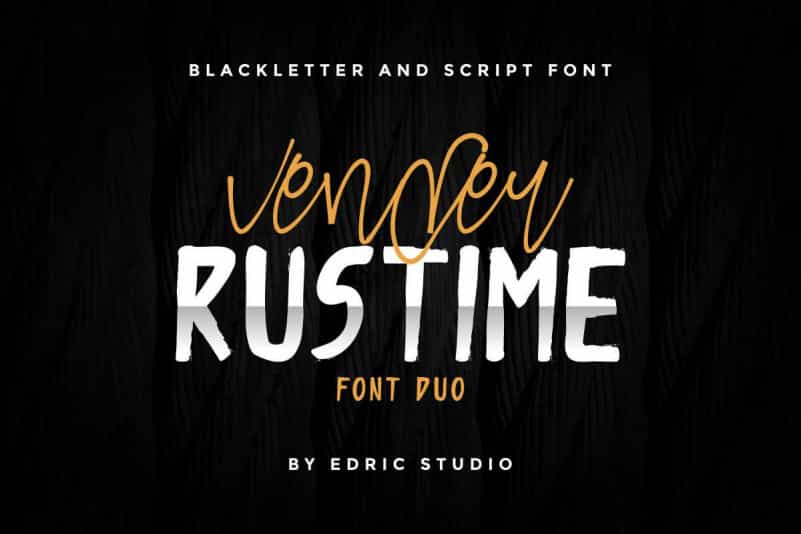 Vender Rustime Font Duo Image 1